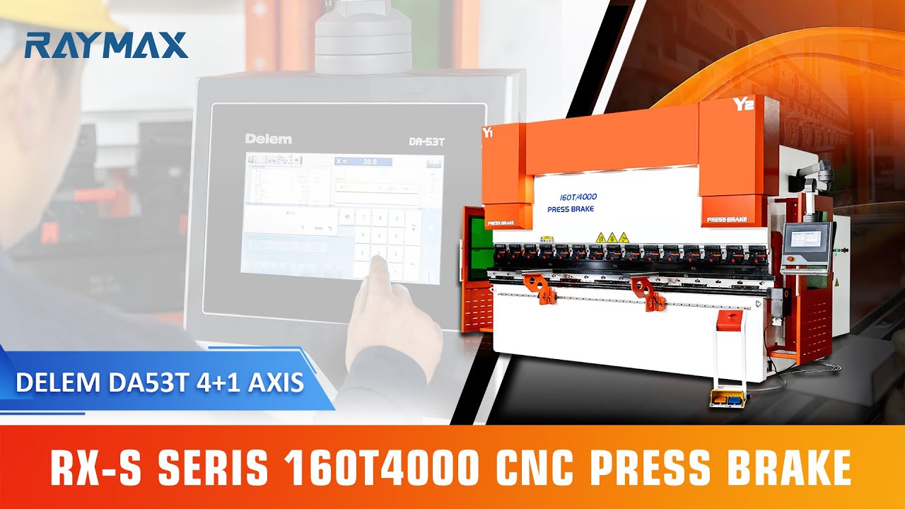 RAYMAX 160T4000 CNC PRESS BRAKE WITH DA53T 4+1 AXIS