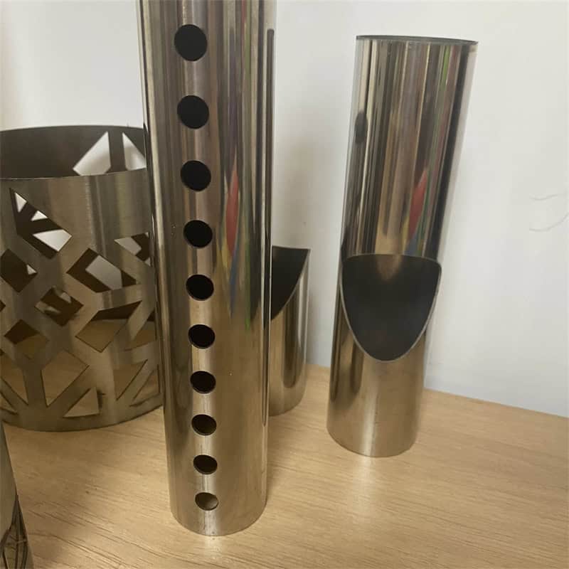 Tube fiber laser cutter sample 3