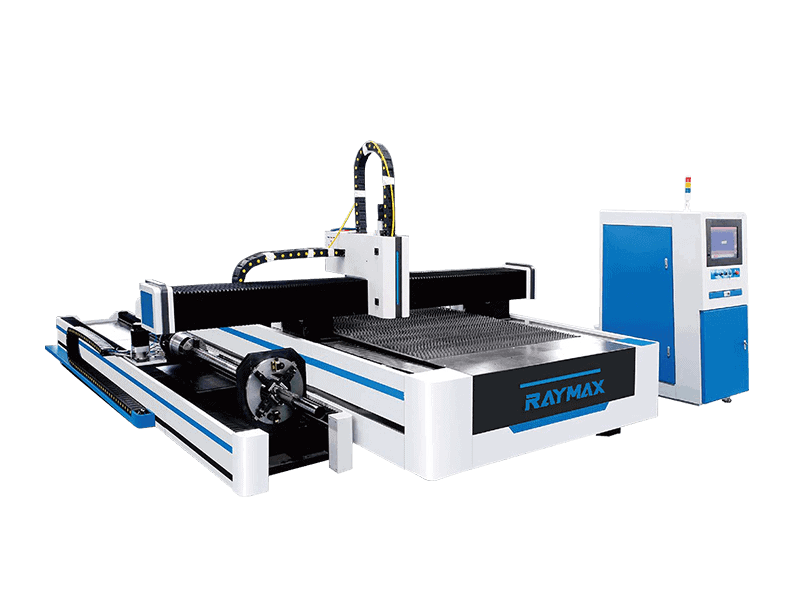2 Open type fiber laser cutter for plate and tube