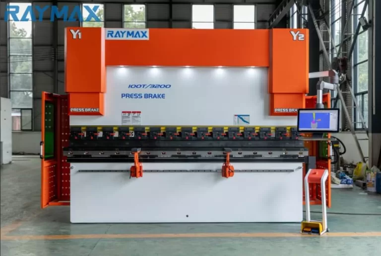 RAYMAX 75 100 ton x 36 Inch 8 Axis Ironworker Automated Press Brake For Sale