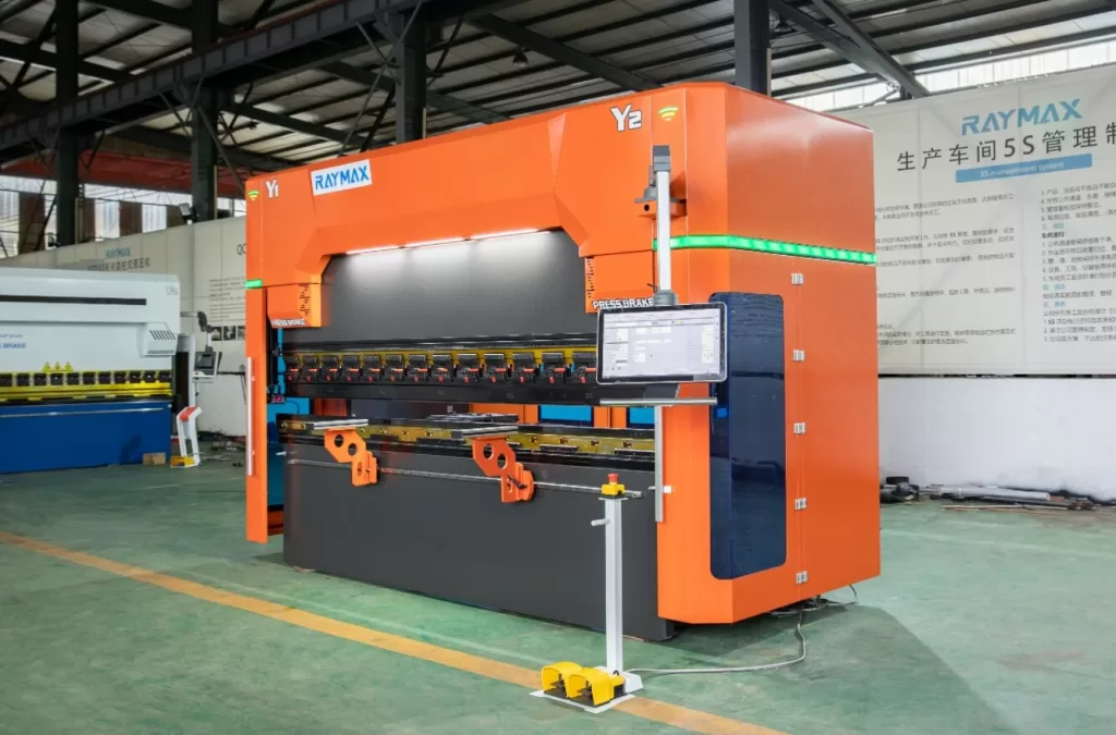 135 160 ton x 10 foot 8 axis hybrid hydraulic sheet metal press brake for shop press