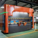 135 160 ton x 10 foot 8 axis hybrid hydraulic sheet metal press brake for shop press