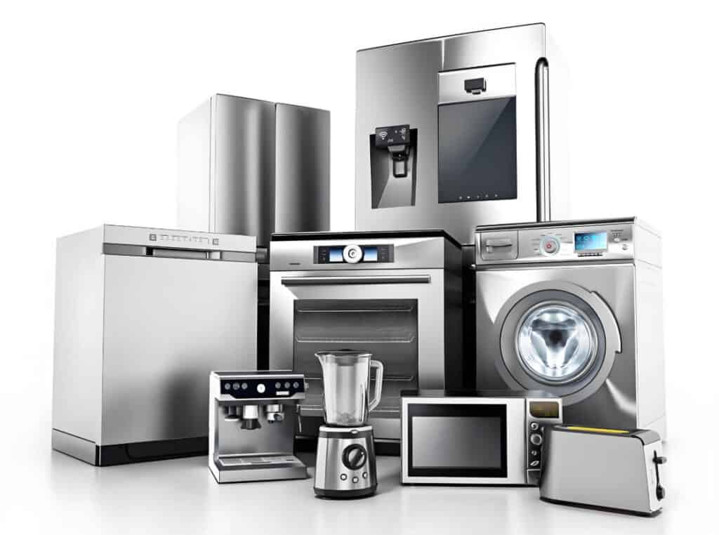 Household appliances produced by electric press brake
