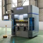 RAYMAX CNC synchro 35-ton x 4-foot 6 axis electric press brake, up to 2 times the bending efficiency of CNC hydraulic press brakes!