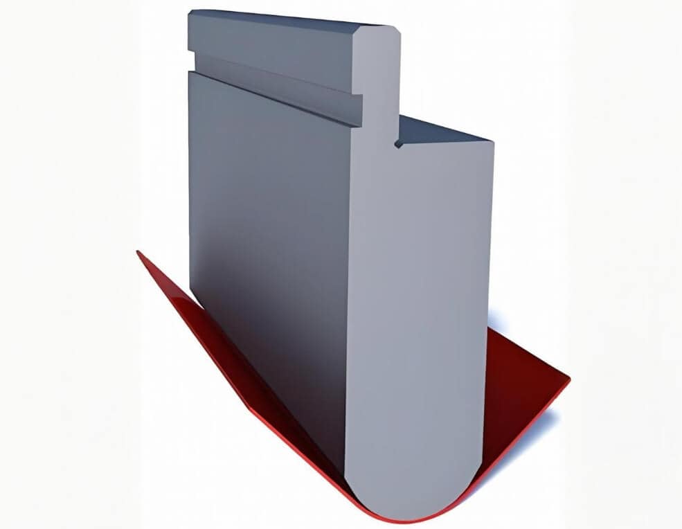 Formed radius punch