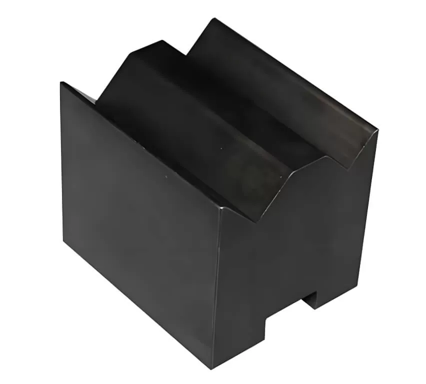 Bidirectional self-centering V-type die