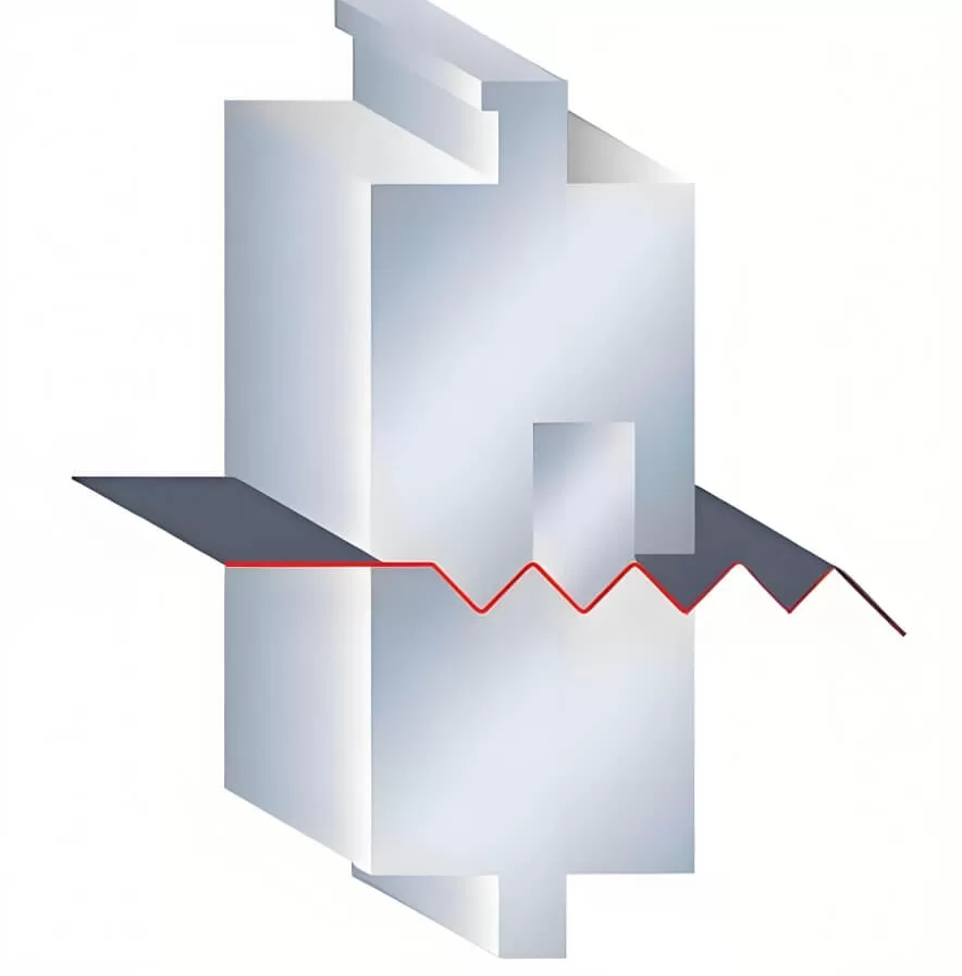 Corrugated die