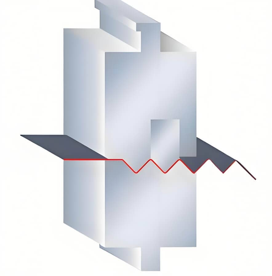 Corrugated die