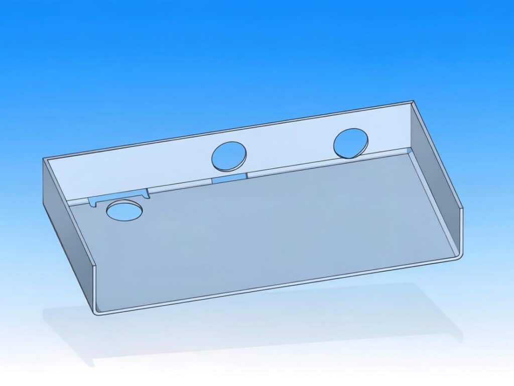 Deformation caused by holes being too close to the bending line