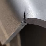 Scratches on the surface of the sheet