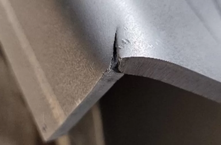 Scratches on the surface of the sheet
