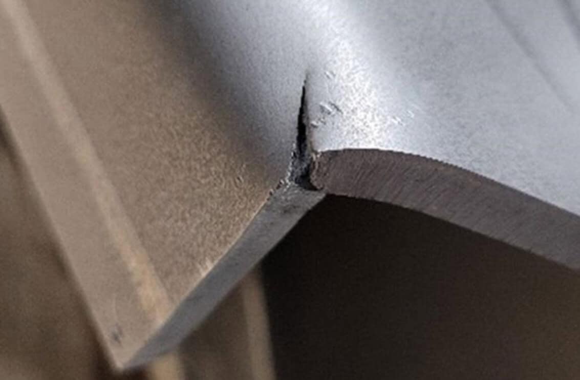 Scratches on the surface of the sheet