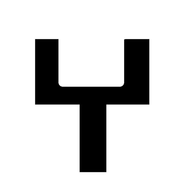 U-shaped die