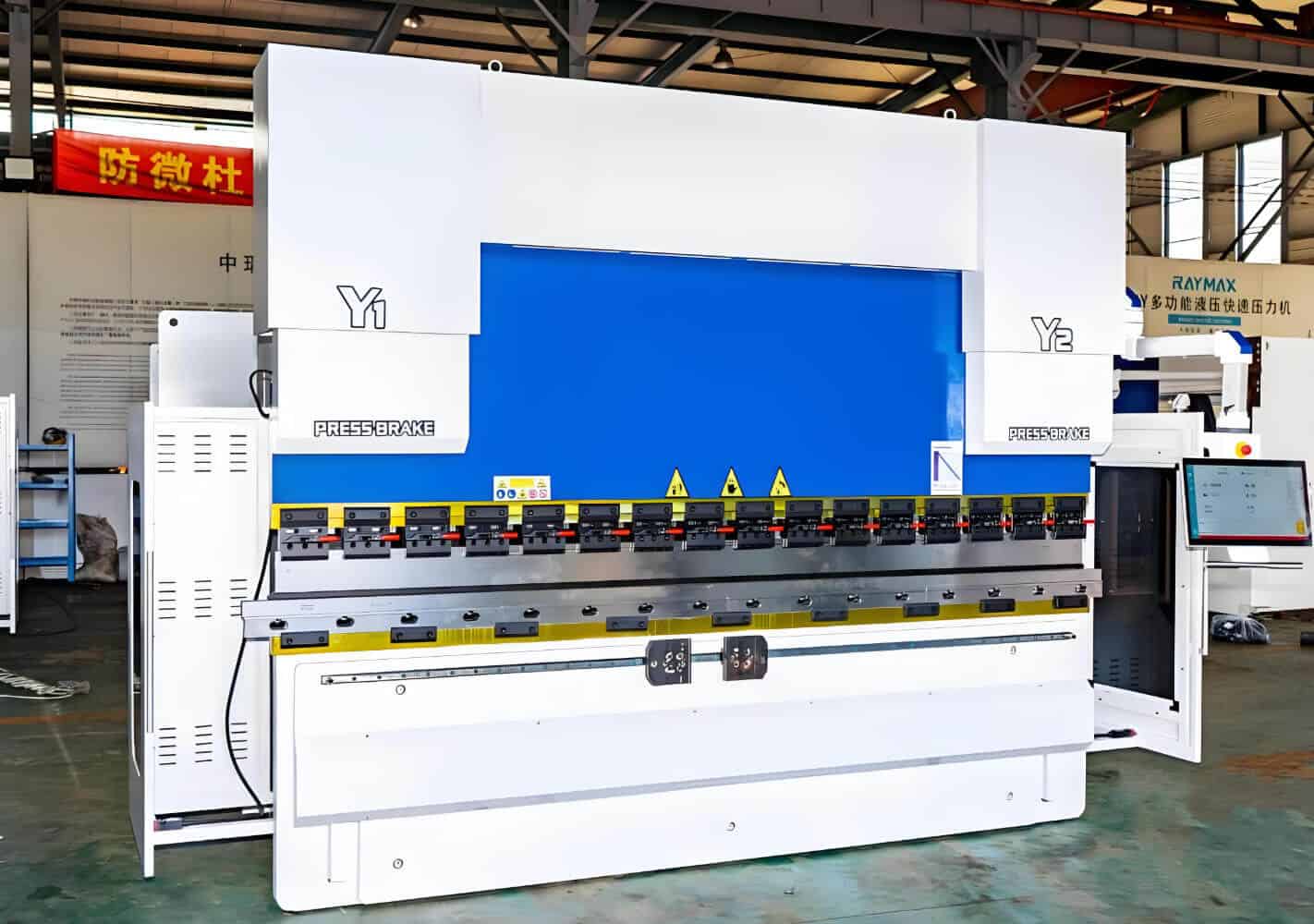 RAYMAX 110 120 ton x 10 foot 3 axis Small CNC hydraulic Metal Brake Press 