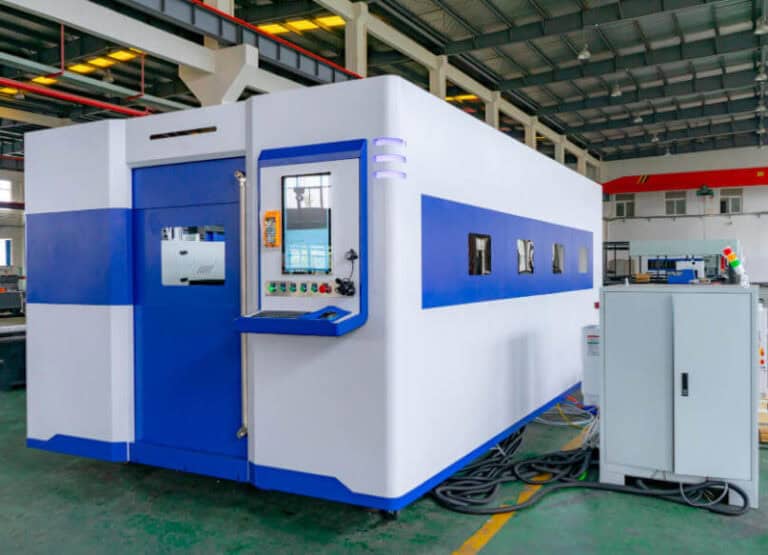 Modern fiber laser cutting machine