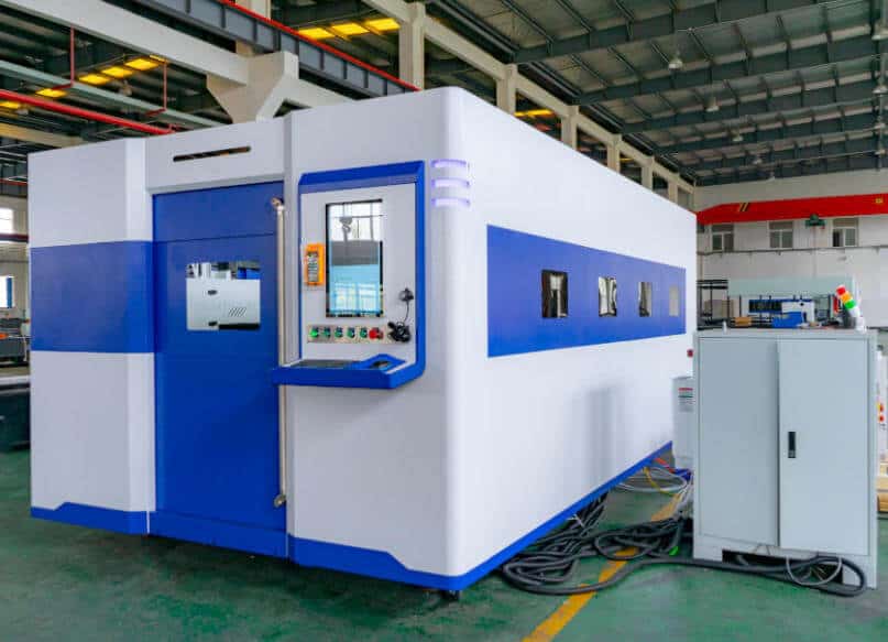 Modern fiber laser cutting machine