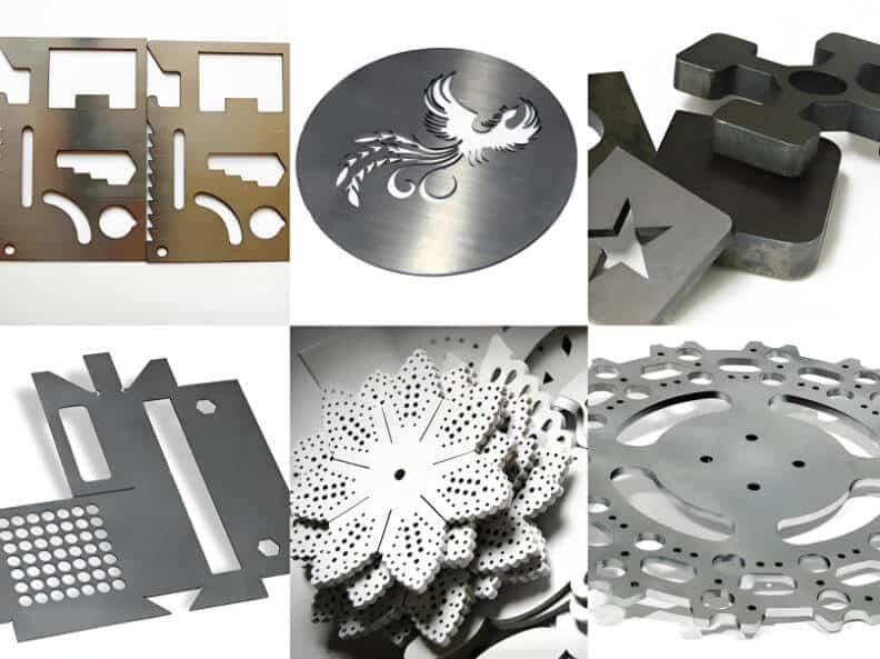 Various metal parts and components.