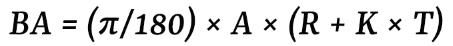 BA Calculation formula