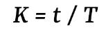 K factor Calculation formula