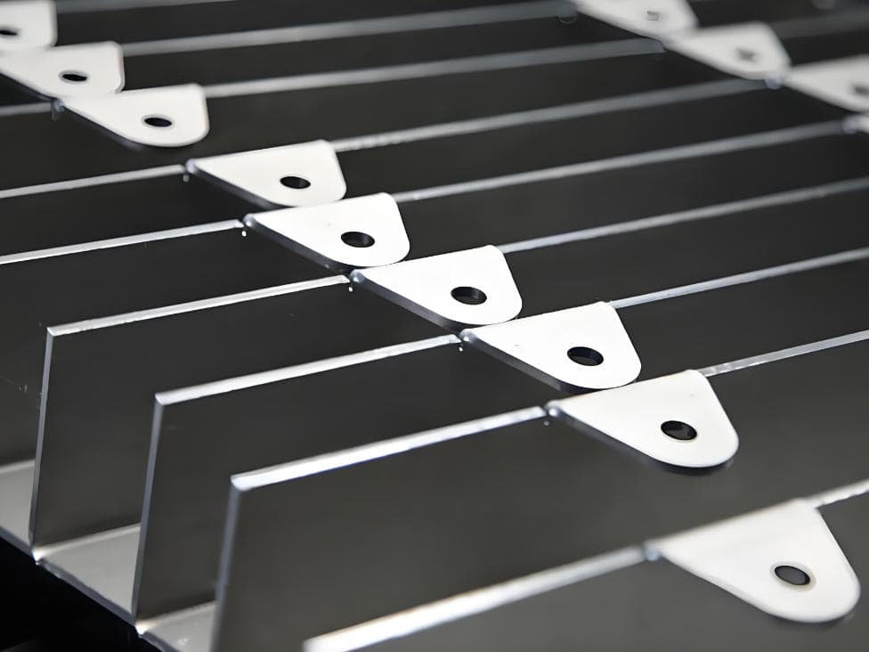 Sheet metal parts demonstrating high bending accuracy and repeatability