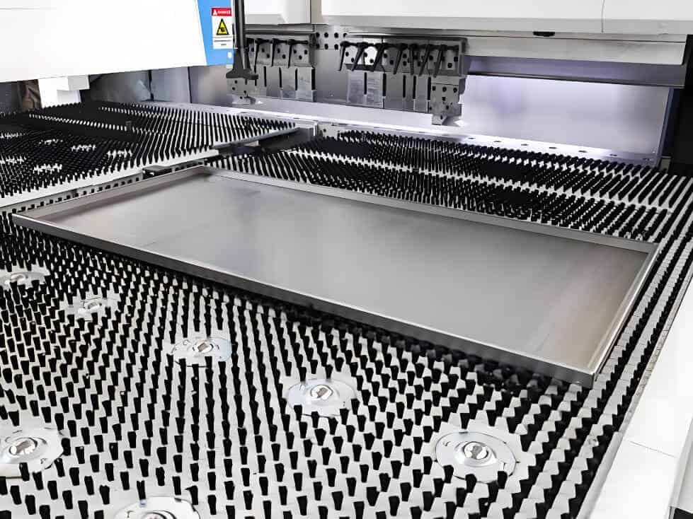 press brake bends elevator panel