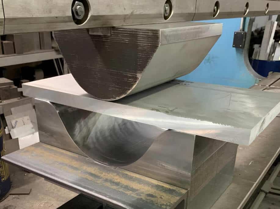 Radius lower dies (Large-radius lower dies)