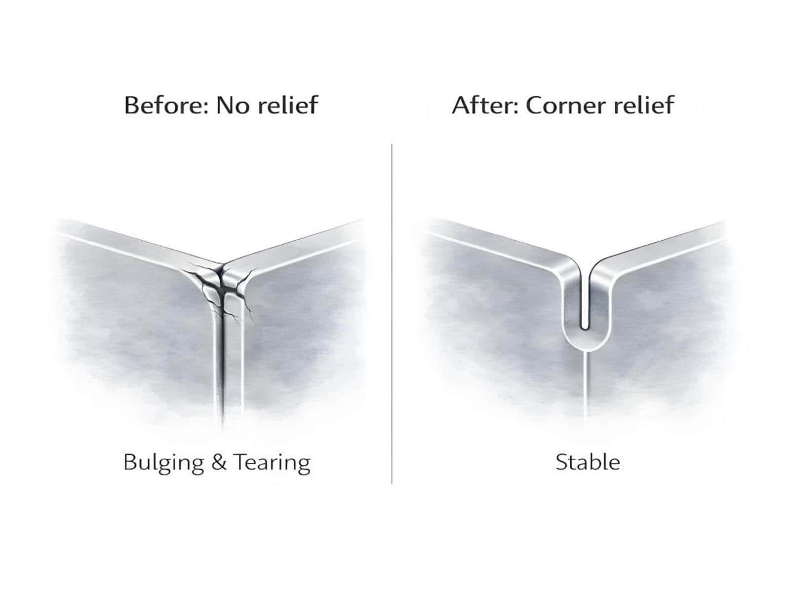 The effect of corner clearance on forming effect