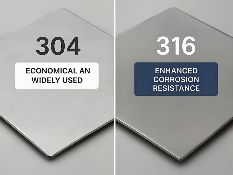304 vs 316 stainless steel