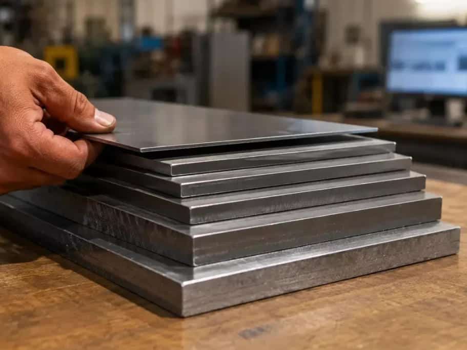 Workpieces of different thicknesses