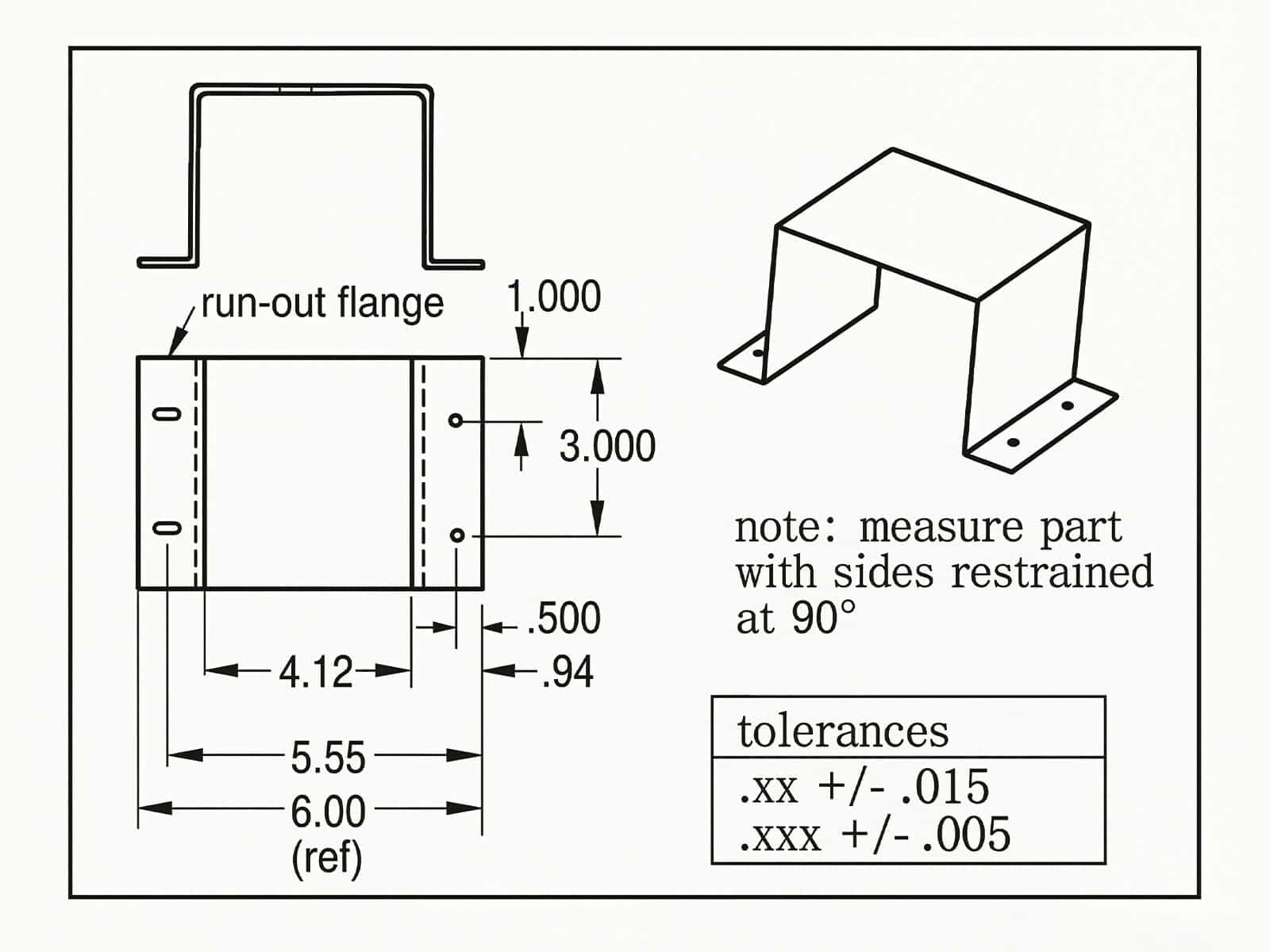 Press brake drawing annotation