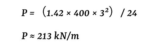 bending force per meter